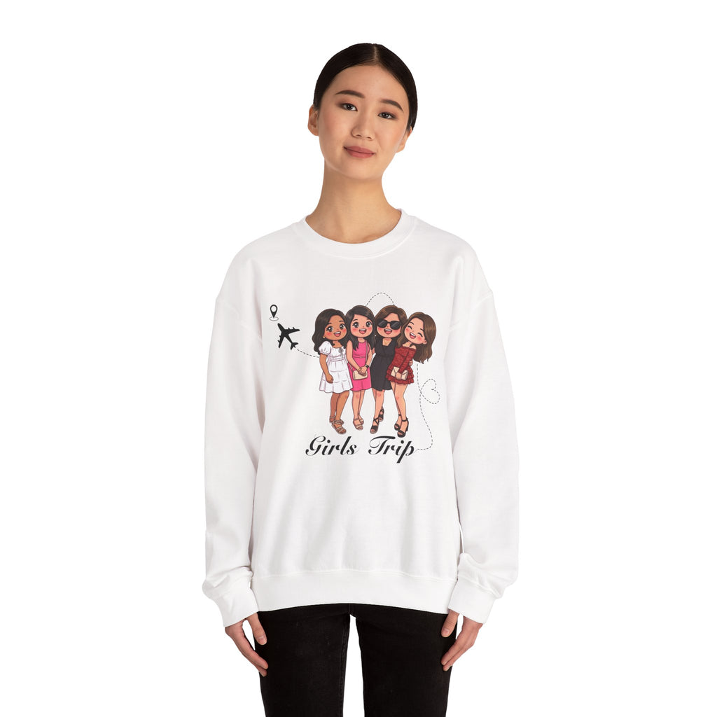 Girls Trip Sweatshirt — Cute Travel Crewneck for Best Friends